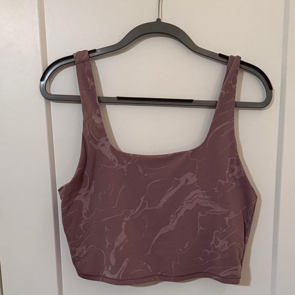 Purple Marble Tank Top/Sports Bra